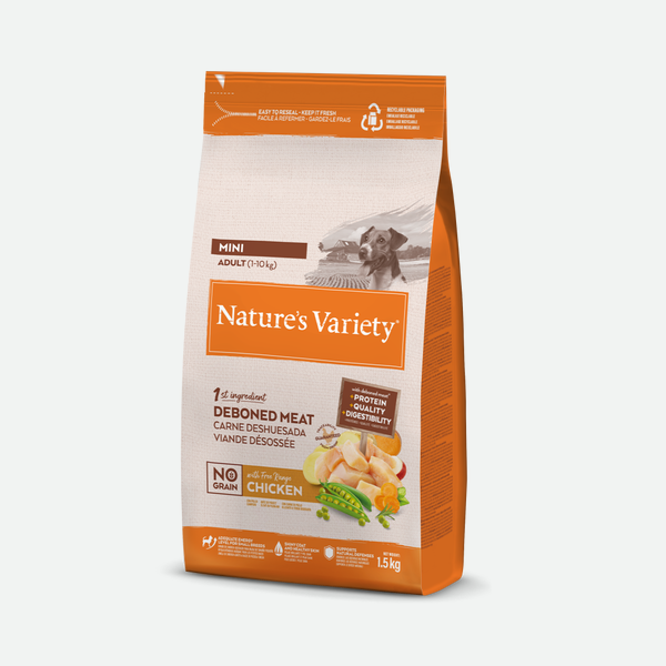Nature's Variety No Grain Adult Mini Free Range Chicken - 1,5 kg