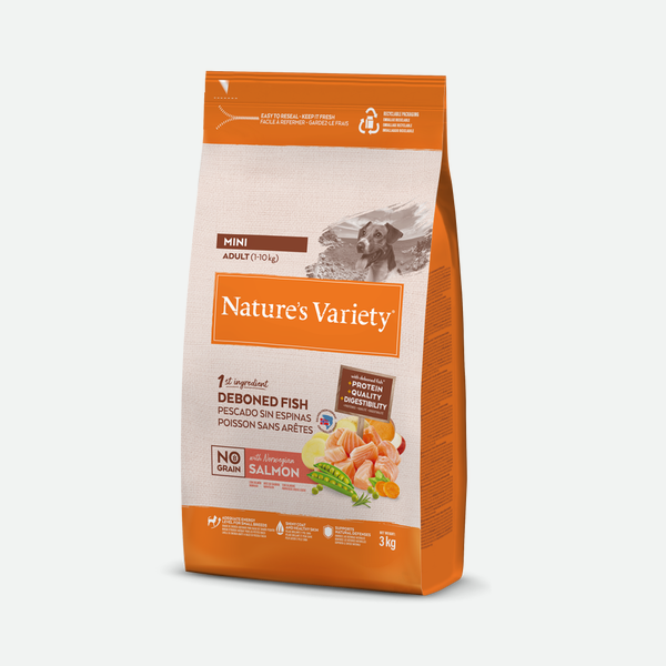 Nature's Variety No Grain Adult Mini Norwegian Salmon - 3 kg
