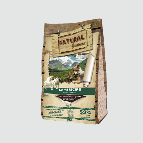 Natural Greatness - Receta de cordero 2 kg mini