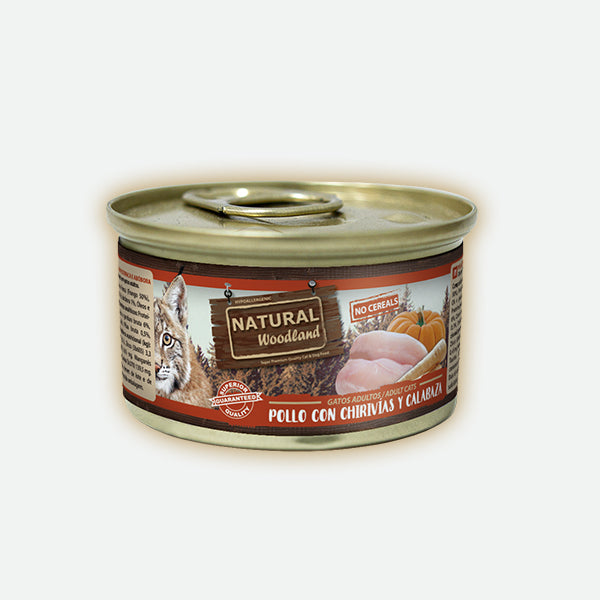 Natural Woodland Pollo con chirivías y calabaza - 85 gr.