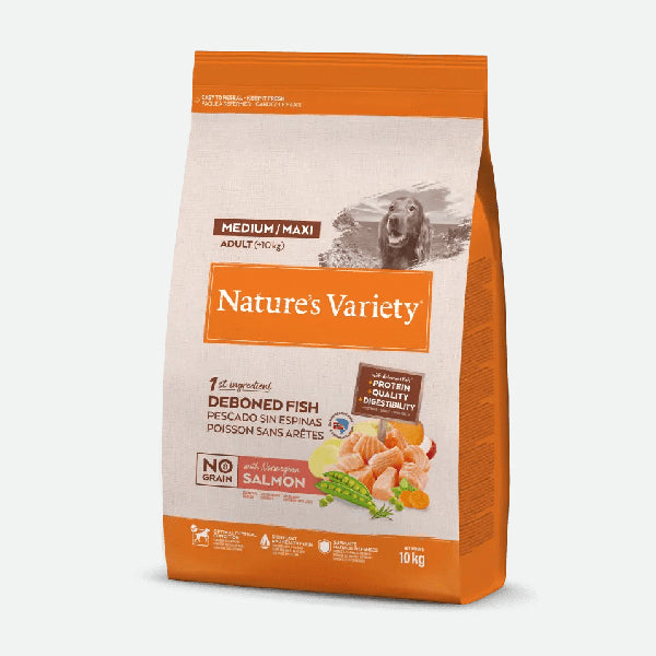 Nature's Variety - No grain adult medium/maxi Salmón noruego
