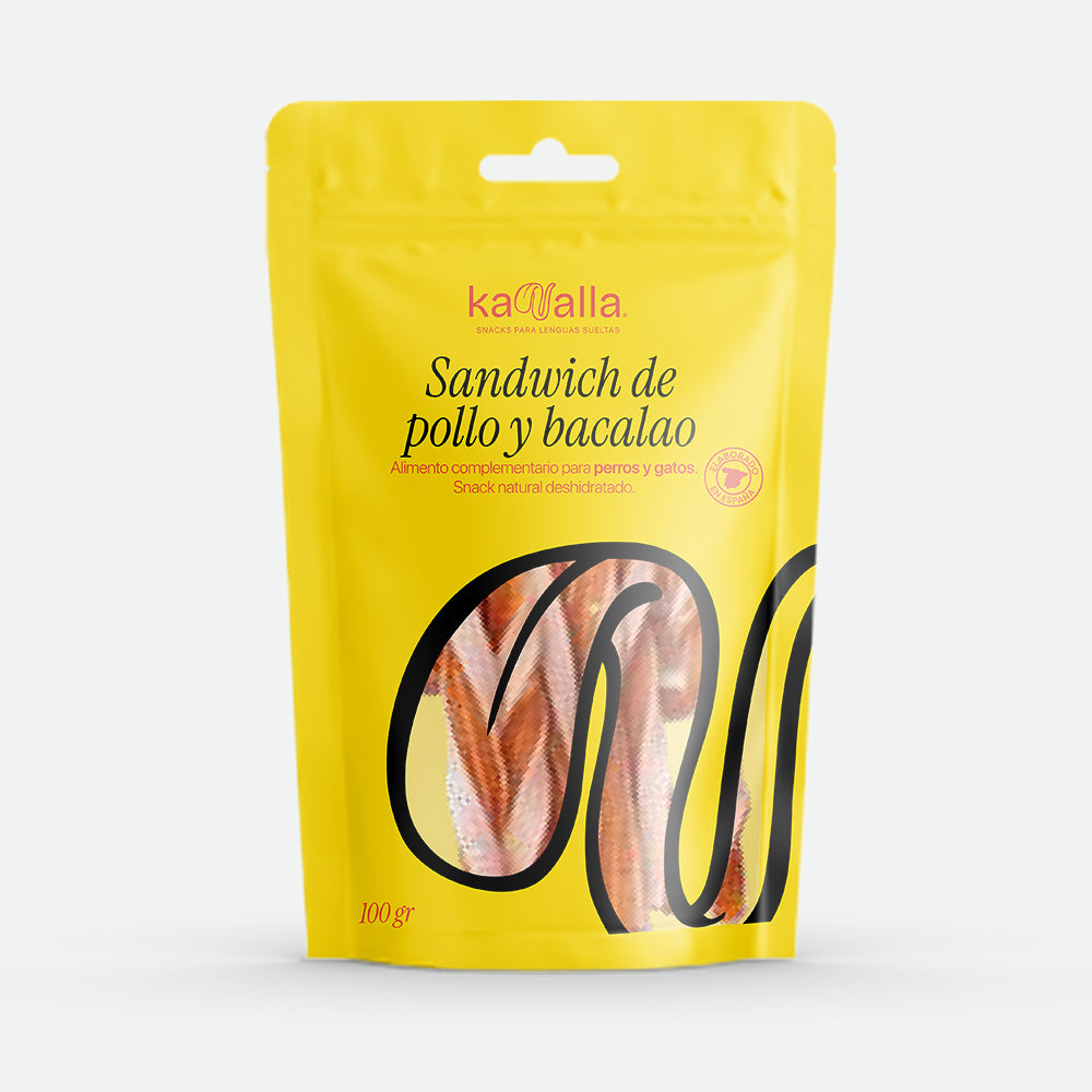 Kanalla Sandwich de pollo y bacalao - 100 gr.