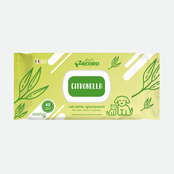 Toallitas repelentes con citronella