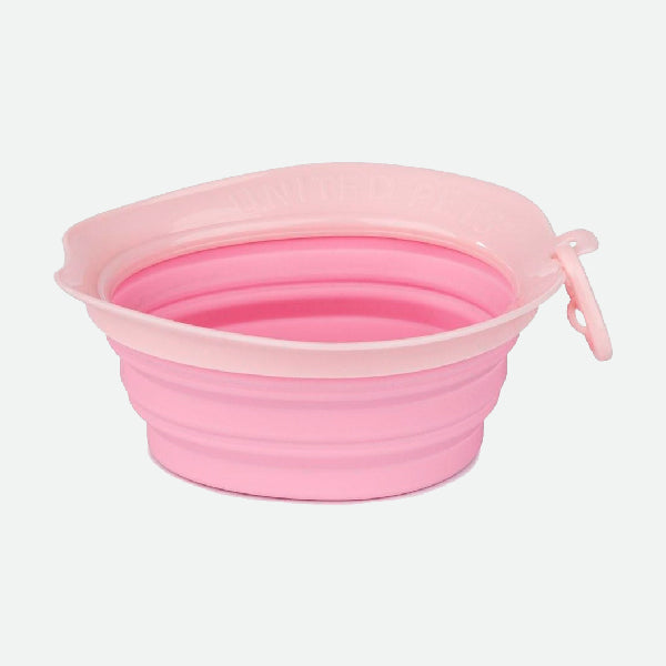Bebedero plegable Leaf Bowl Rosa - 250 ml.