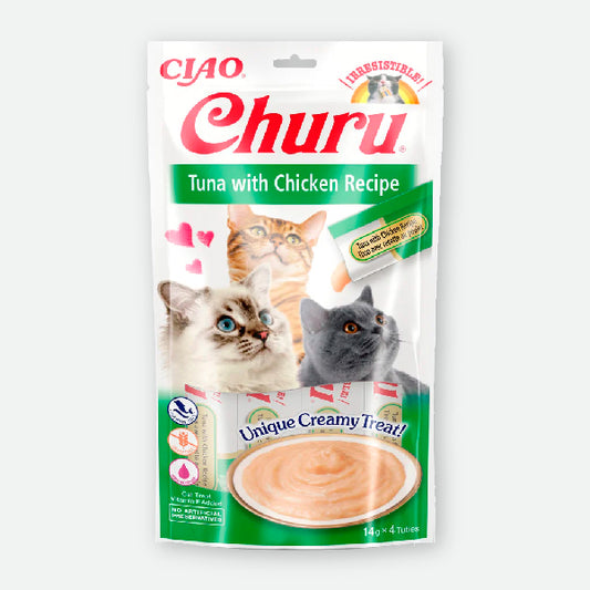 Churu Receta de atún con pollo - 4 x 14 gr.