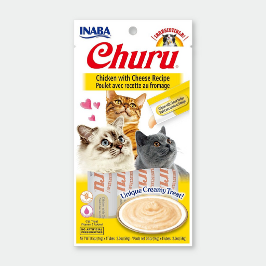 Churu Receta de pollo con queso - 4 x 14 gr.