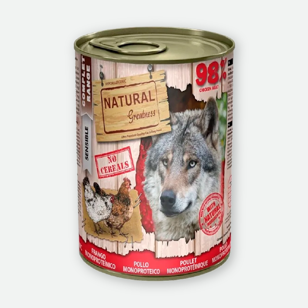 Natural Greatness Pollo monoprotéico - 400 gr.