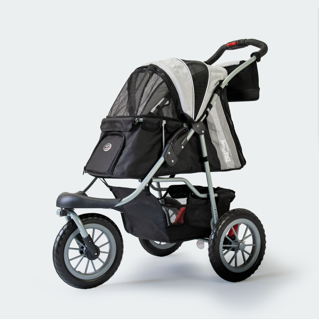 Carricoche de paseo InnoPet Comfort EFA Eco - Negro y plata