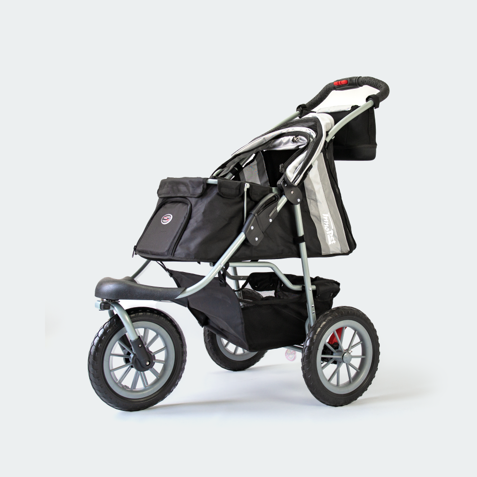 Carricoche de paseo InnoPet Comfort EFA Eco - Negro y plata