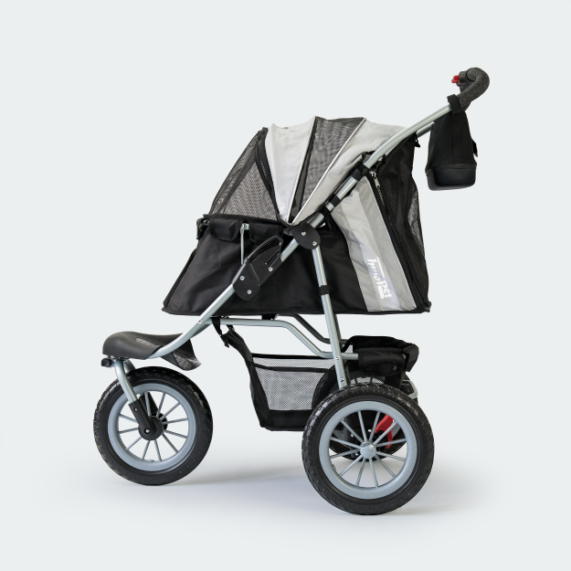 Carricoche de paseo InnoPet Comfort EFA Eco - Negro y plata