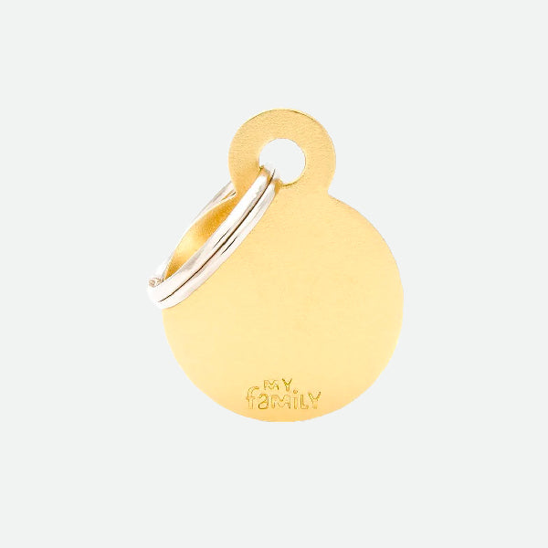 Placa identificativa Myfamily Golden Small Circle