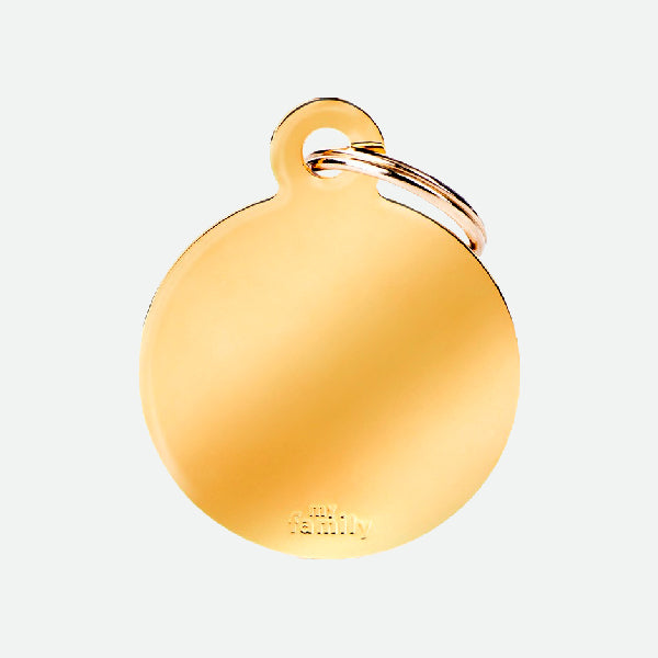 Placa identificativa Myfamily Golden Big Circle