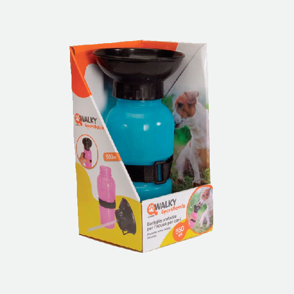Botella dispensador de agua Walky Sport Azul - 550 ml.
