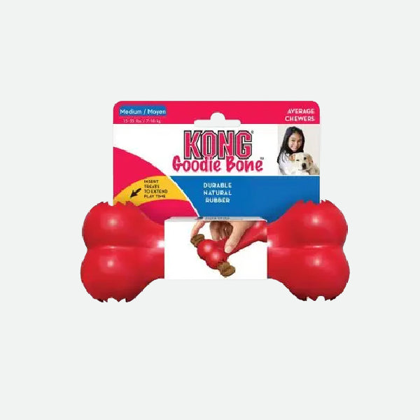 Juguete mordedor rellenable Kong Goodie Bone M