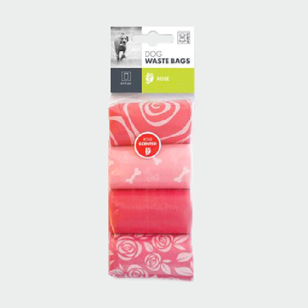 M-PETS Bolsas higiénicas olor rosas - 4x15 bolsas
