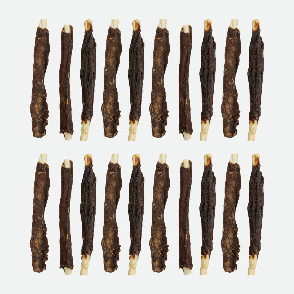 Pack: 20 rollitos de conejo 12 cm