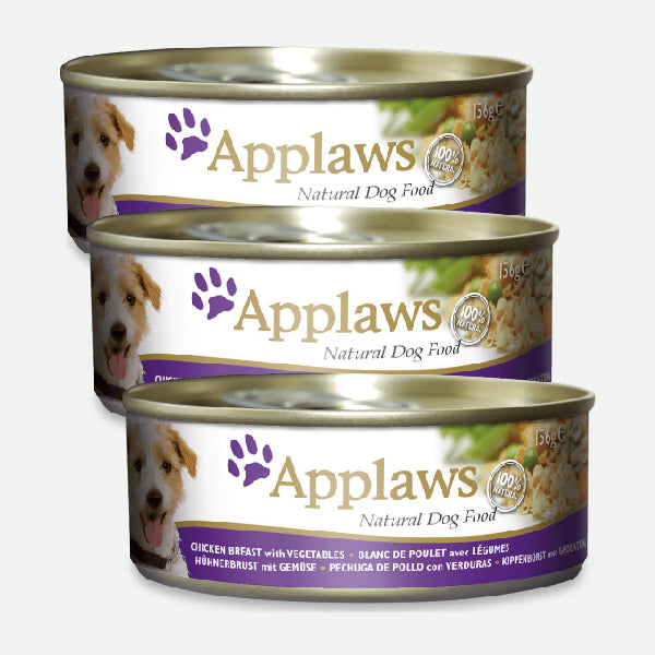 Pack: 3 latas Applaws Pollo - 3 x 156 gr.