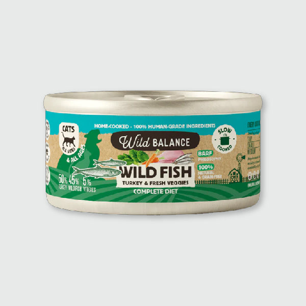 Wild Balance Pescado y pavo con verduras - 120 gr.