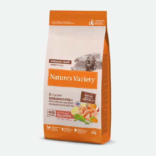 Nature's Variety No Grain Adult Medium/Maxi Norwegian Salmon - 10 kg