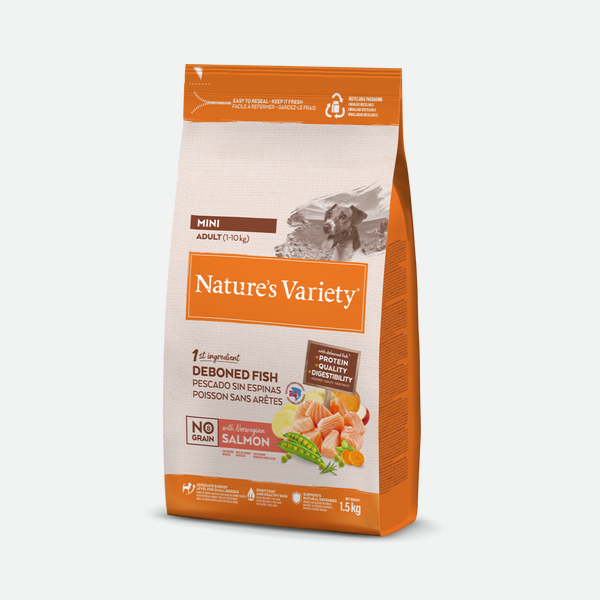 Nature's Variety No Grain Adult Mini Norwegian Salmon - 1,5 kg