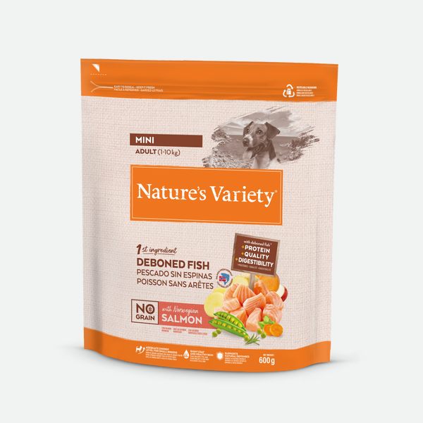 Nature's Variety No Grain Adult Mini Norwegian Salmon - 600 g