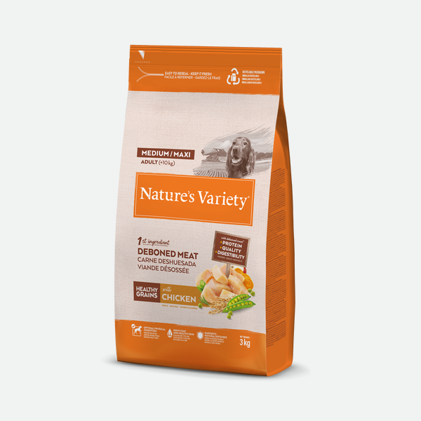 Nature's Variety Healthy Grains Adult Medium/Maxi Chicken - 3 kg