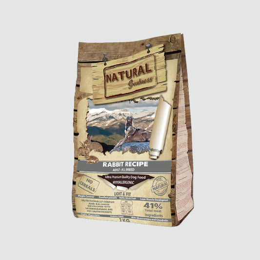 Natural Greatness - Receta de conejo 2 kg Light mini