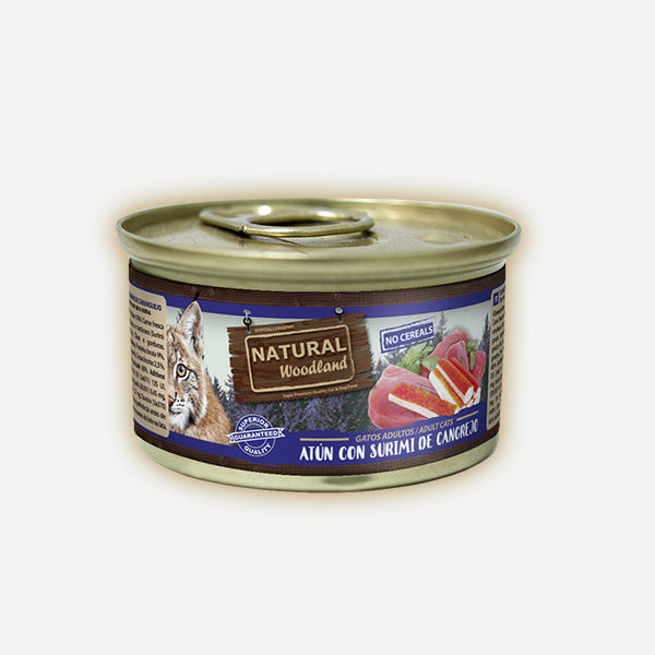 Natural Woodland Atún con surimi de cangrejo - 85 gr.