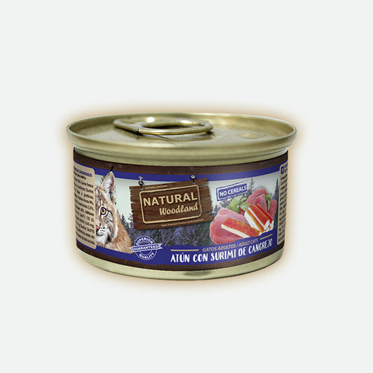 Natural Woodland Atún con surimi de cangrejo - 85 gr.