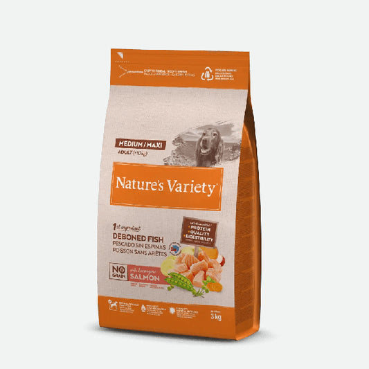 Nature's Variety -  No grain adult medium/maxi Salmón noruego