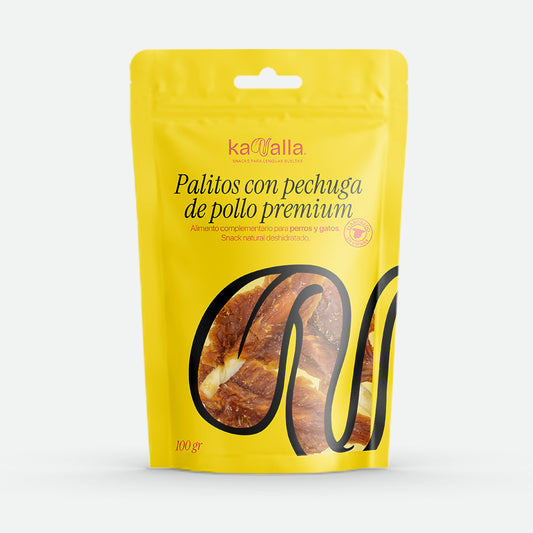 Kanalla Palitos con pechuga de pollo premium - 100 gr.