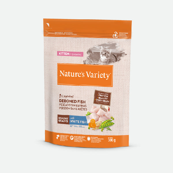 Nature's Variety Healthy Grain Kitten White Fish - 300 g