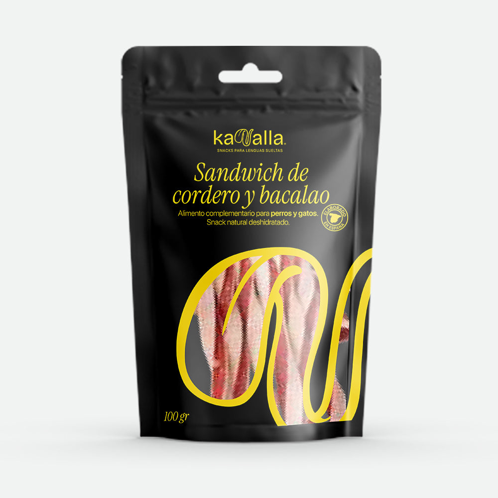 Kanalla Sandwich de cordero y bacalao - 100 gr.
