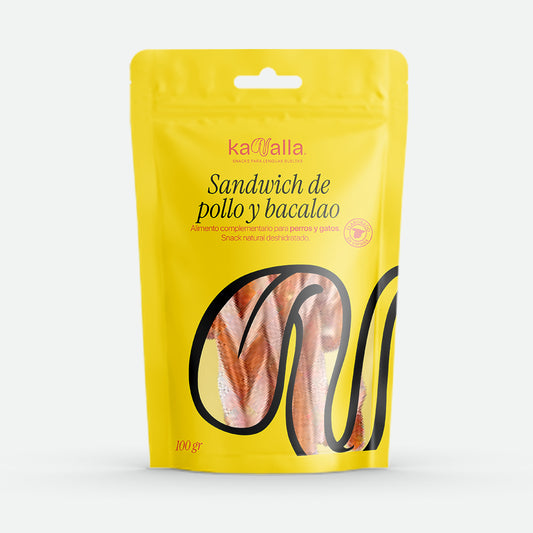 Kanalla Sandwich de pollo y bacalao - 100 gr.