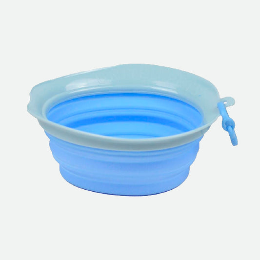 Bebedero plegable Leaf Bowl Azul - 250 ml.