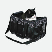 Adriana Black Nylon Carrier Bag - 26 x 27 x 42 cm