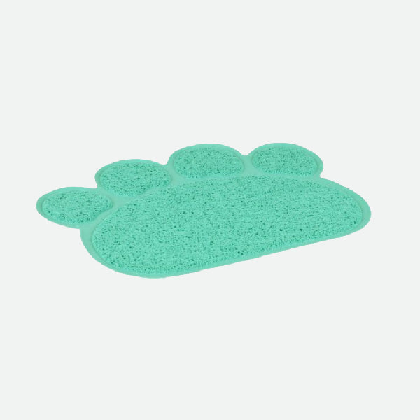 Non-slip mat, Turquoise footprint