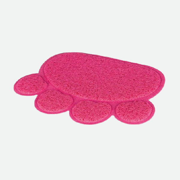 Non-slip mat, pink footprint