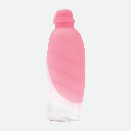 Botella dispensador de agua Leaf Rosa - 500 ml.