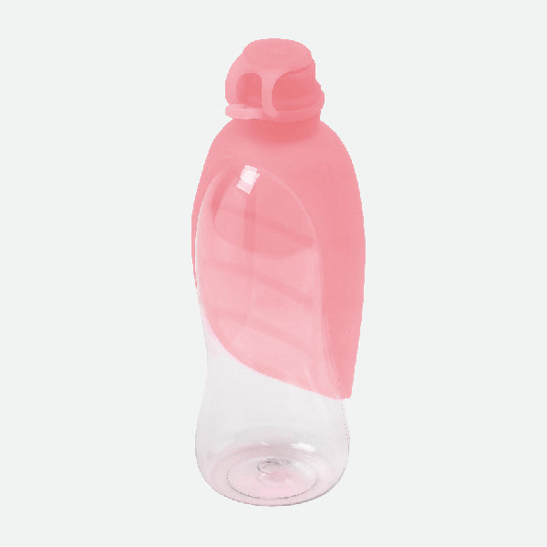 Botella dispensador de agua Leaf Rosa - 500 ml.