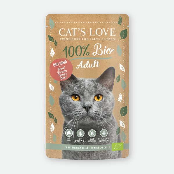 Cat's Love BIO Beef - 100 gr. 