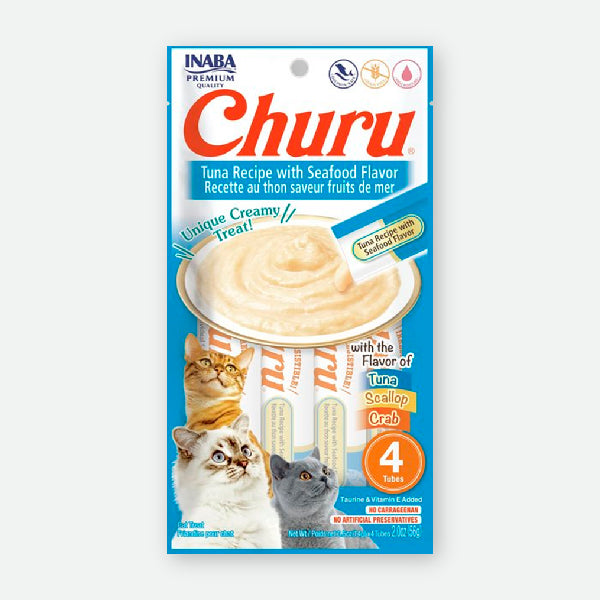 Churu Receta de atún con marisco - 4 x 14 gr.