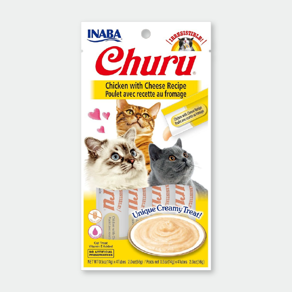 Churu Receta de pollo con queso - 4 x 14 gr.
