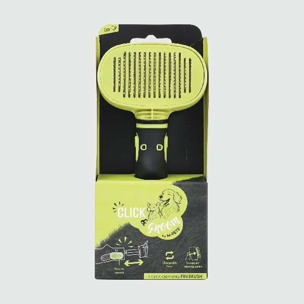 M-Pets Click and Groom Cepillo de púas