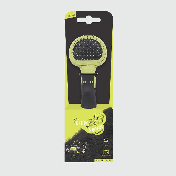 M-Pets Click and Groom Cepillo de masaje - S