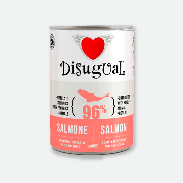 Disugual single-protein salmon - 400g can.