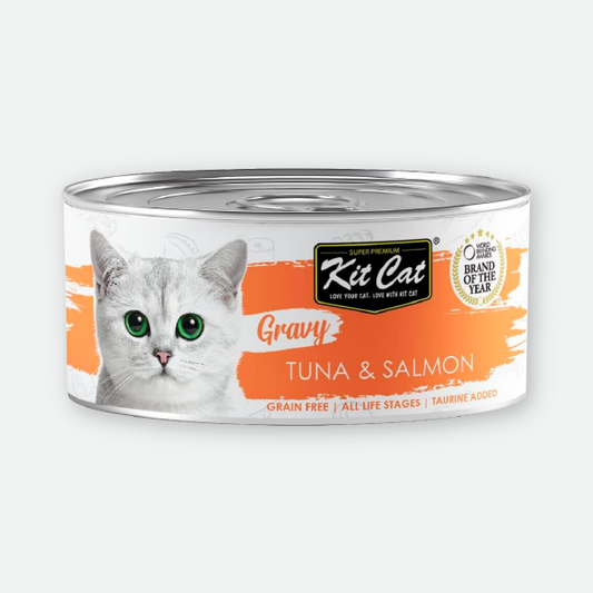 Kit Cat Atún y salmón en salsa - 70 gr.