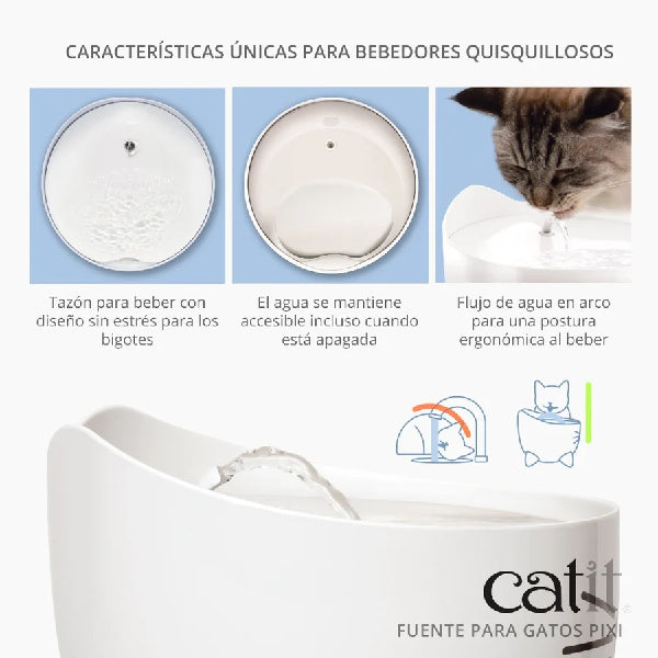 Catit PIXI Fuente para Gatos 2,5 L - Verde