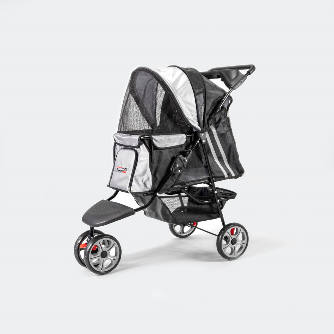 InnoPet All Terrain Stroller - Black and Silver 