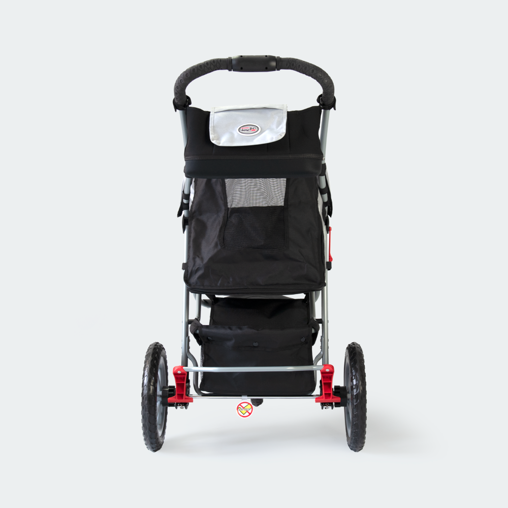 Carricoche de paseo InnoPet Comfort EFA Eco - Negro y plata